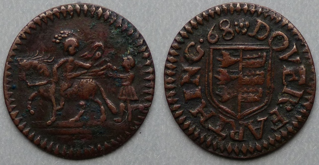 Dover, town issue 1668 farthing